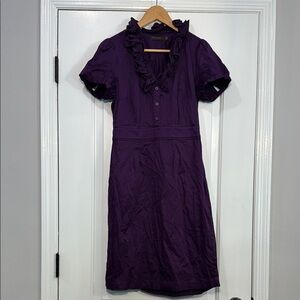 ⚫️ The Limited Purple Ruffle Short Sleeve Dress Size 8